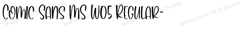 Comic Sans MS W05 Regular字体转换